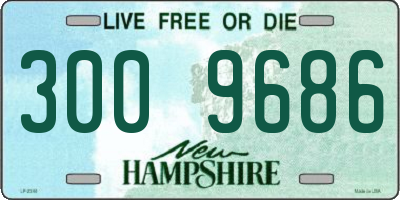 NH license plate 3009686