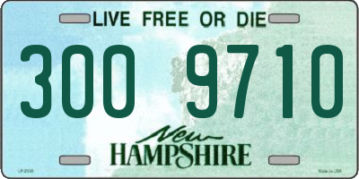 NH license plate 3009710