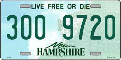 NH license plate 3009720