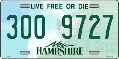 NH license plate 3009727