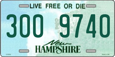 NH license plate 3009740
