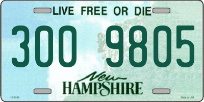NH license plate 3009805
