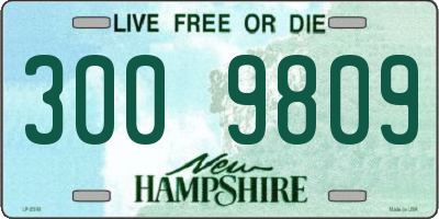 NH license plate 3009809