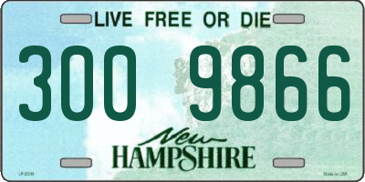 NH license plate 3009866