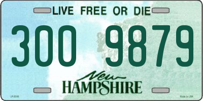 NH license plate 3009879