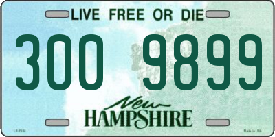 NH license plate 3009899