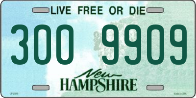 NH license plate 3009909