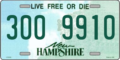 NH license plate 3009910