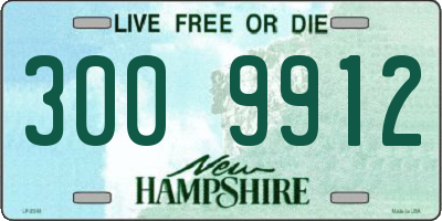 NH license plate 3009912