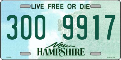 NH license plate 3009917