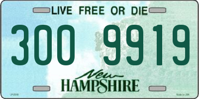 NH license plate 3009919