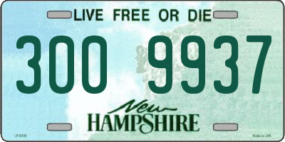 NH license plate 3009937
