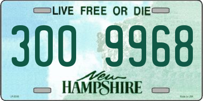 NH license plate 3009968