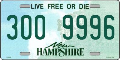 NH license plate 3009996