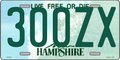 NH license plate 300ZX