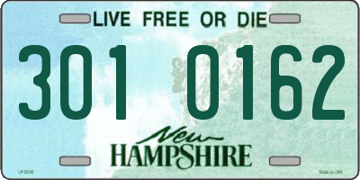 NH license plate 3010162