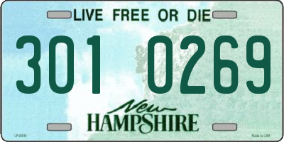 NH license plate 3010269