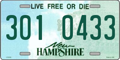 NH license plate 3010433