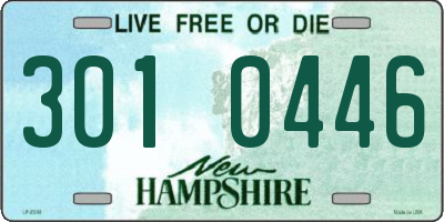 NH license plate 3010446