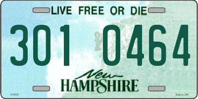 NH license plate 3010464