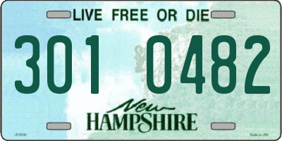 NH license plate 3010482