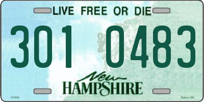 NH license plate 3010483