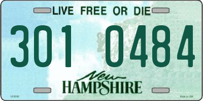 NH license plate 3010484