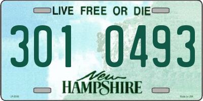 NH license plate 3010493