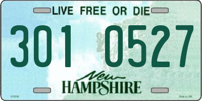 NH license plate 3010527