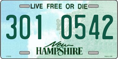 NH license plate 3010542