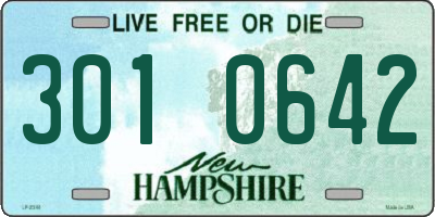 NH license plate 3010642