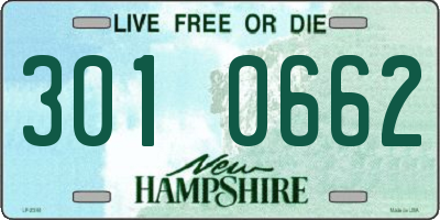 NH license plate 3010662