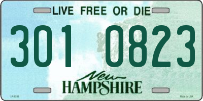NH license plate 3010823
