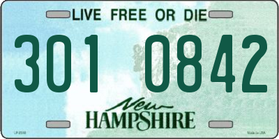 NH license plate 3010842