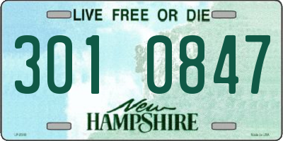NH license plate 3010847