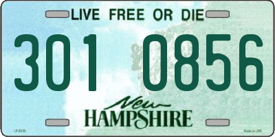 NH license plate 3010856