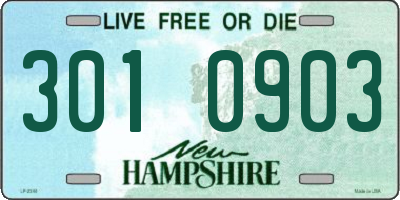NH license plate 3010903