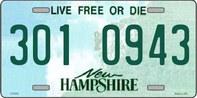 NH license plate 3010943