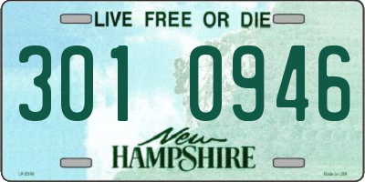 NH license plate 3010946