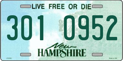 NH license plate 3010952