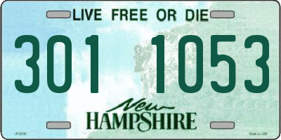 NH license plate 3011053
