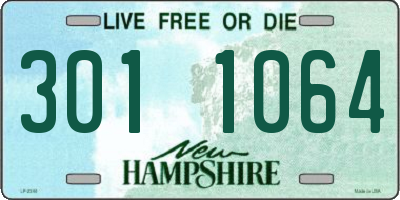 NH license plate 3011064