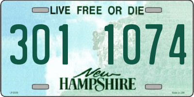 NH license plate 3011074