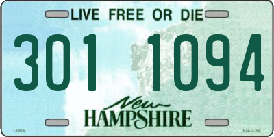 NH license plate 3011094