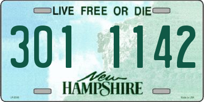 NH license plate 3011142