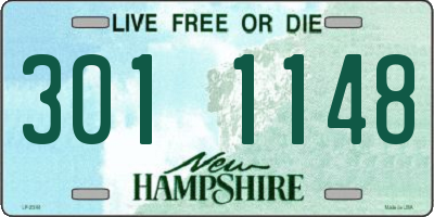 NH license plate 3011148