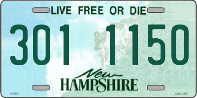 NH license plate 3011150