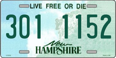 NH license plate 3011152