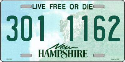 NH license plate 3011162