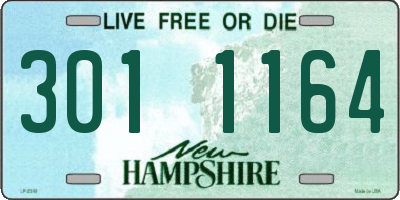 NH license plate 3011164